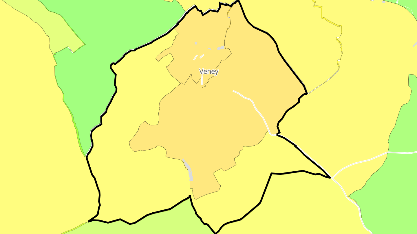 Carte des prix de l'immobilier Veney