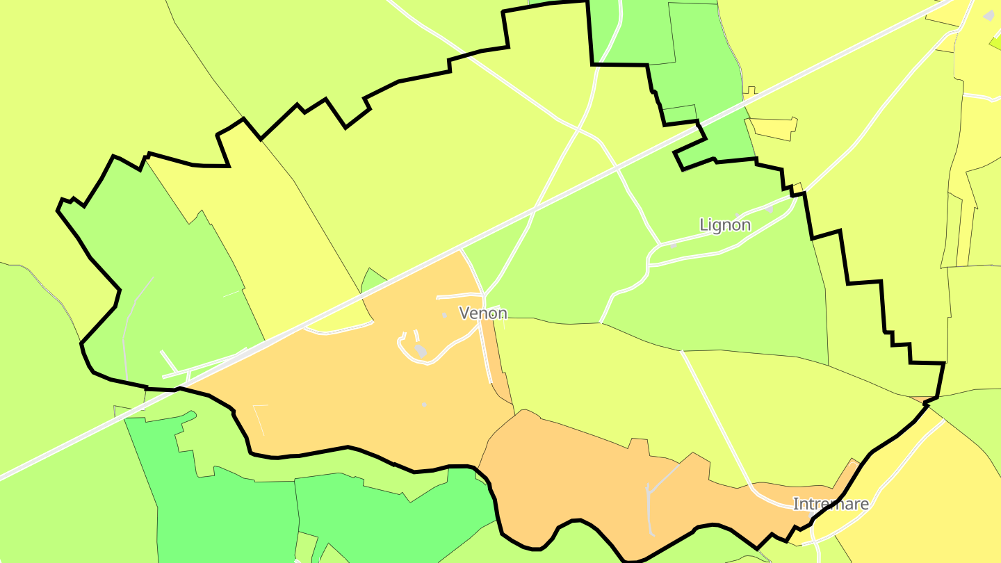 Carte des prix de l'immobilier Venon