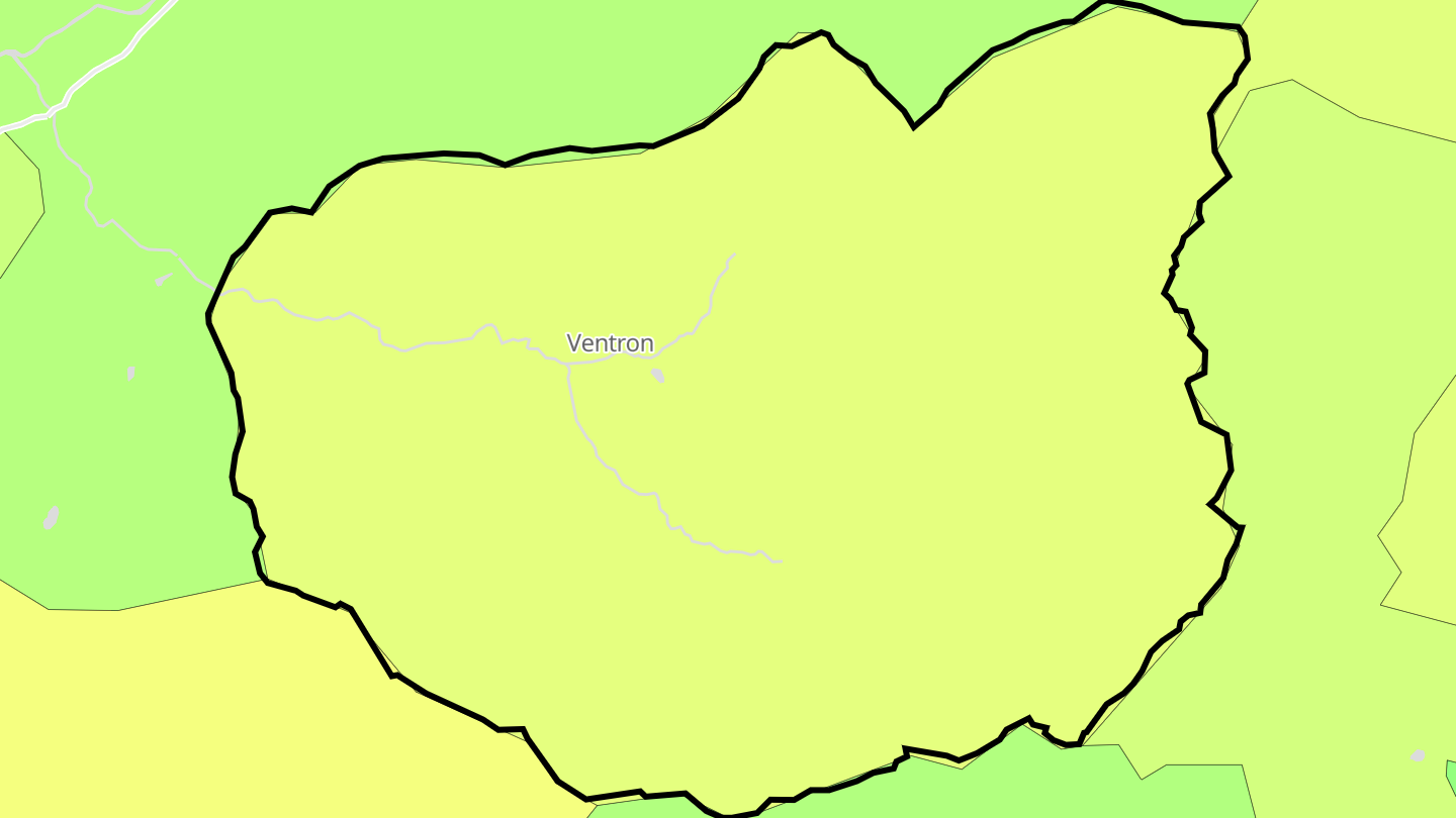 Carte des prix de l'immobilier Ventron