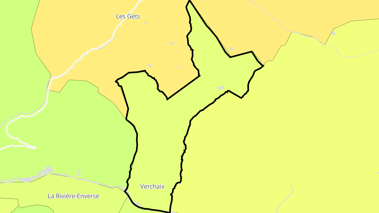 Carte des prix de l'immobilier Verchaix