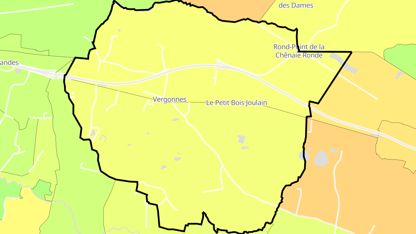 Carte des prix de l'immobilier Vergonnes