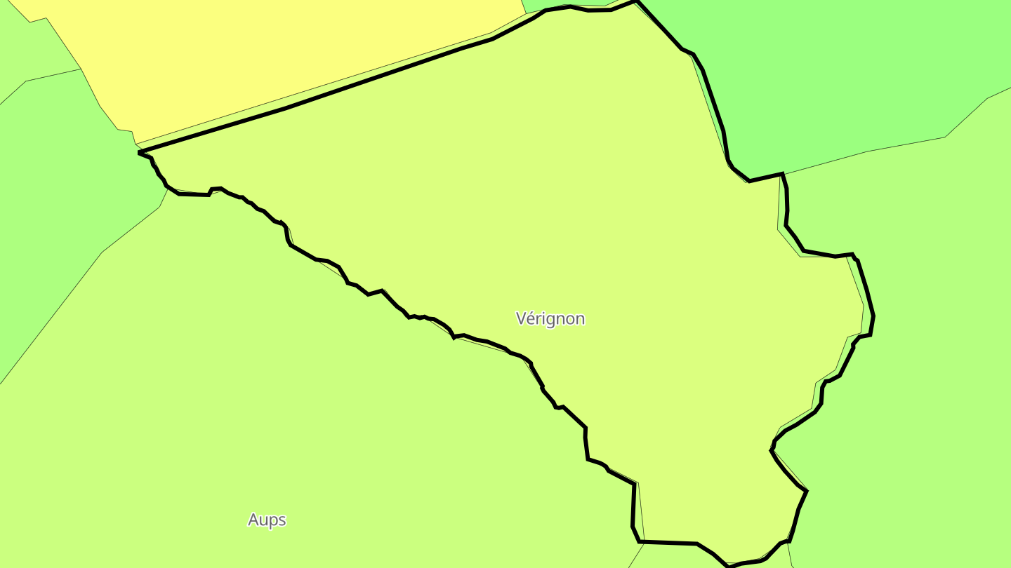 Carte des prix de l'immobilier Vérignon