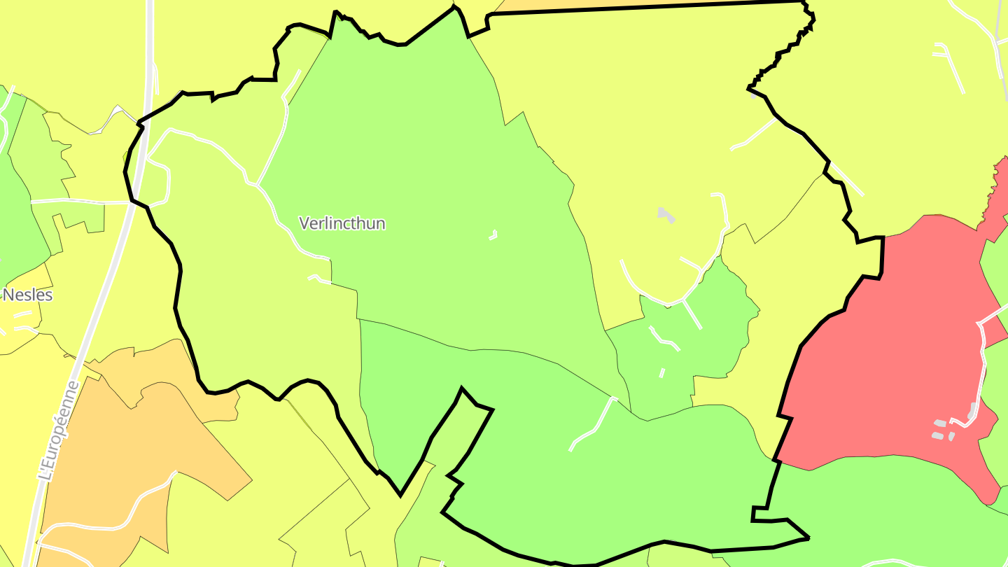 Carte des prix de l'immobilier Verlincthun