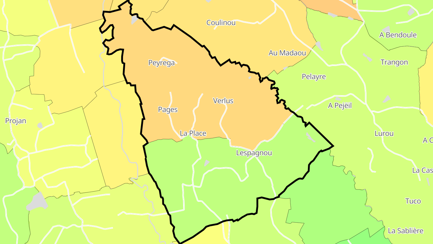 Carte des prix de l'immobilier Verlus