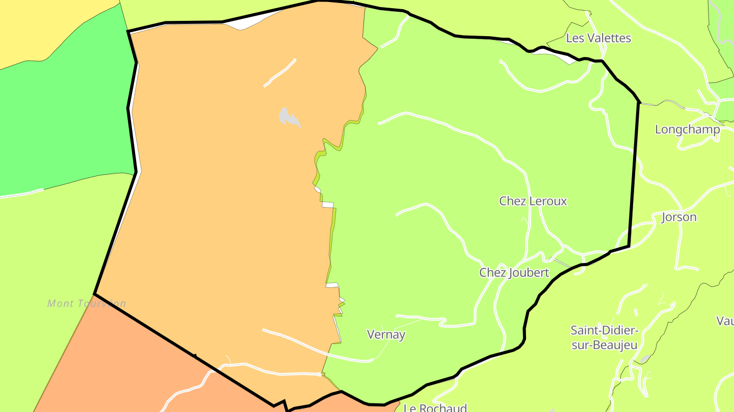 Carte des prix de l'immobilier Vernay