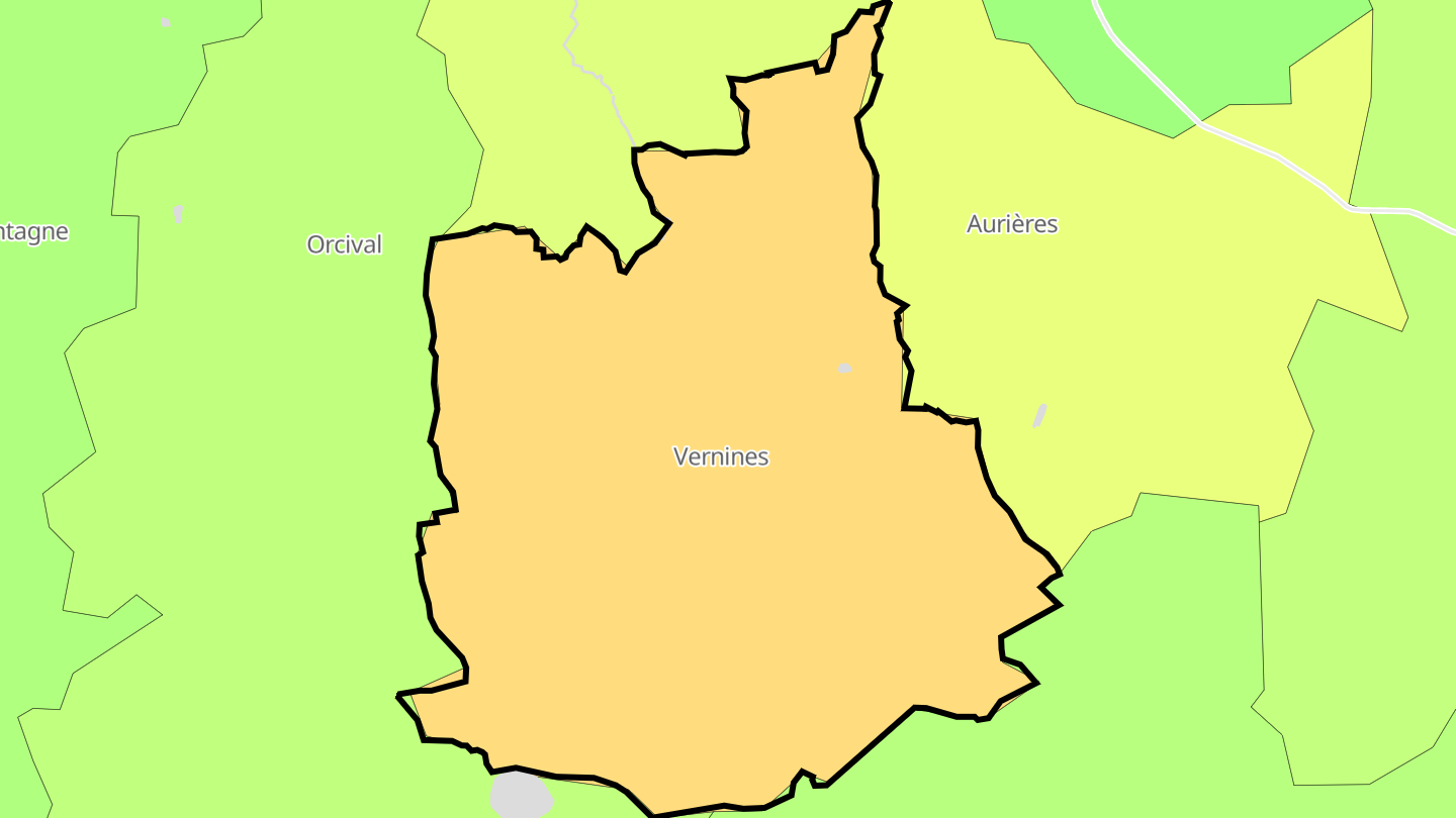 Carte des prix de l'immobilier Vernines