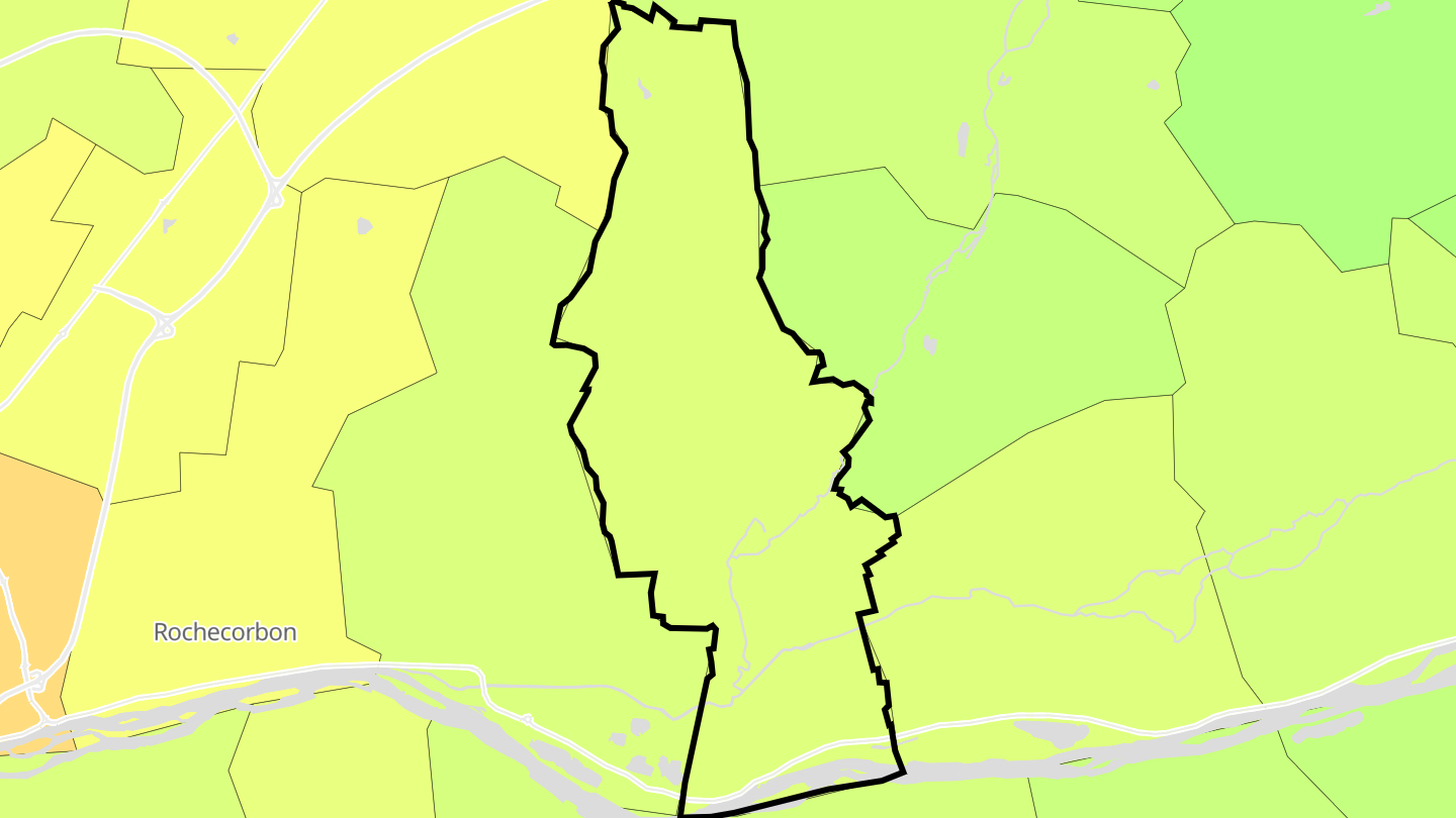 Carte des prix de l'immobilier Vernou-sur-Brenne