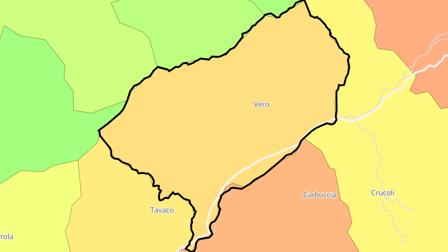 Carte des prix de l'immobilier Vero
