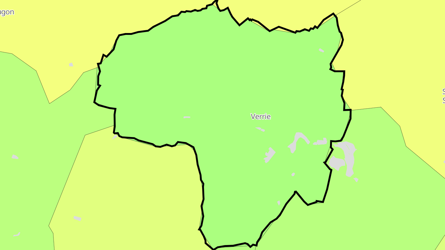 Carte des prix de l'immobilier Verrie