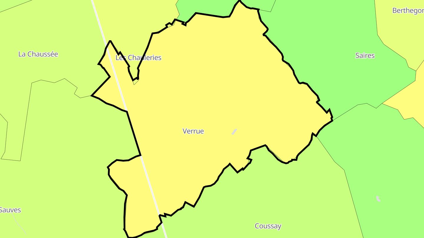 Carte des prix de l'immobilier Verrue