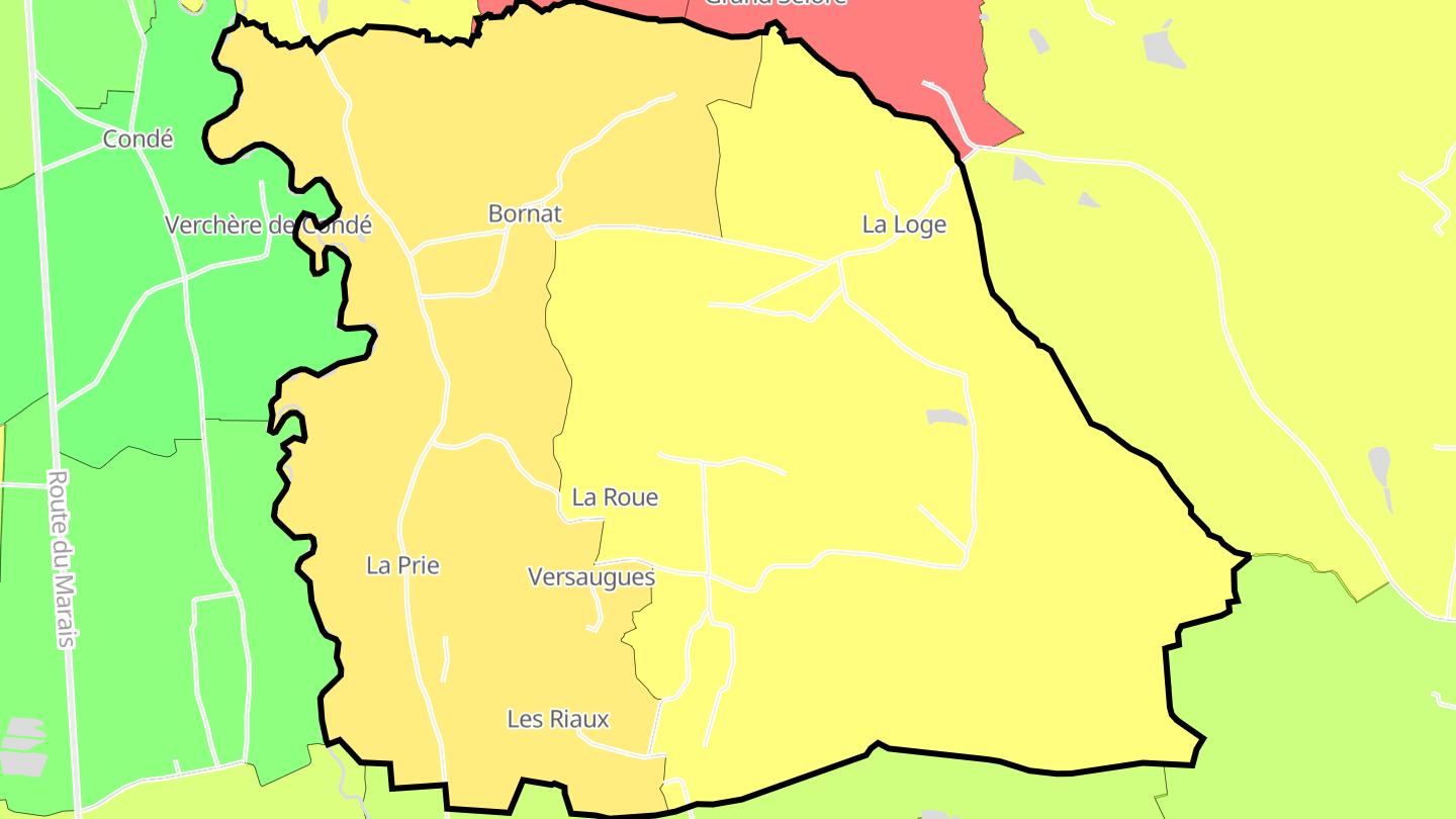 Carte des prix de l'immobilier Versaugues