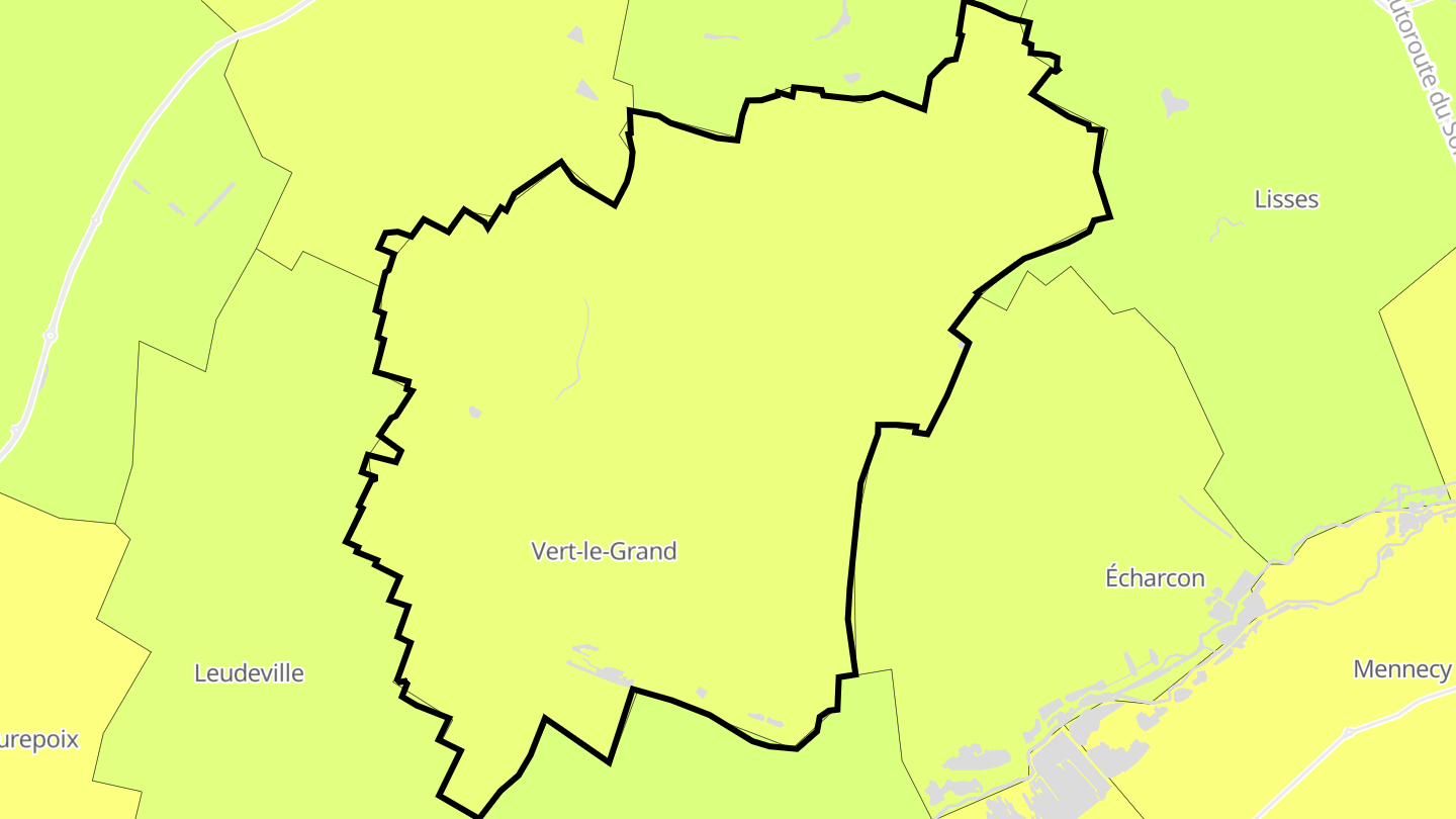 Carte des prix de l'immobilier Vert-le-Grand