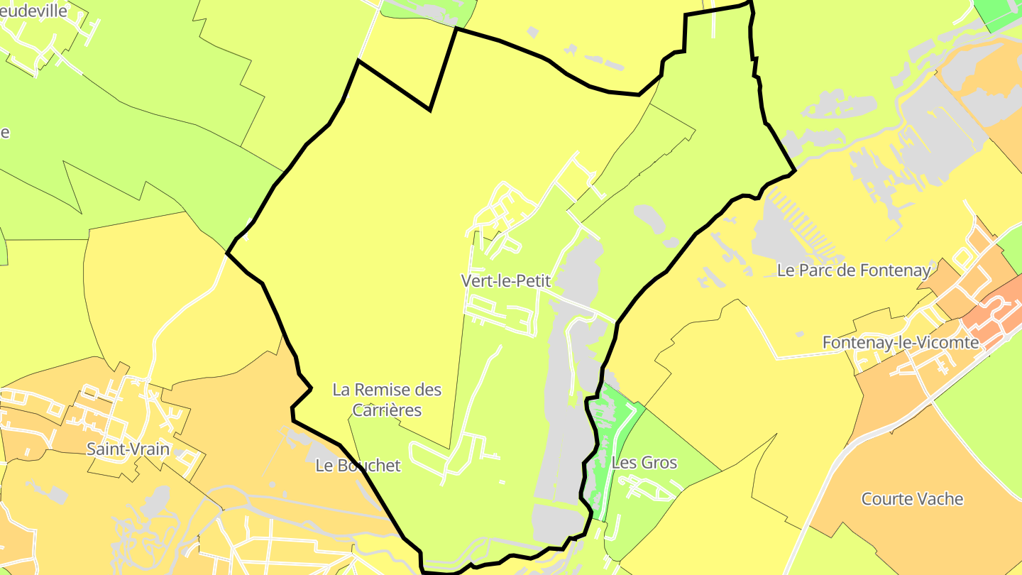 Carte des prix de l'immobilier Vert-le-Petit