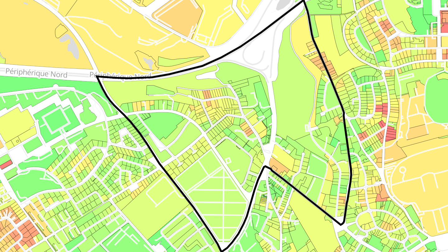 Carte des prix de l'immobilier Verte Vallée