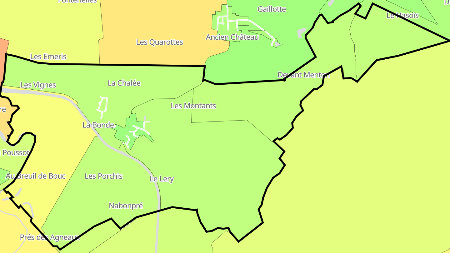 Carte des prix de l'immobilier Vertuzey