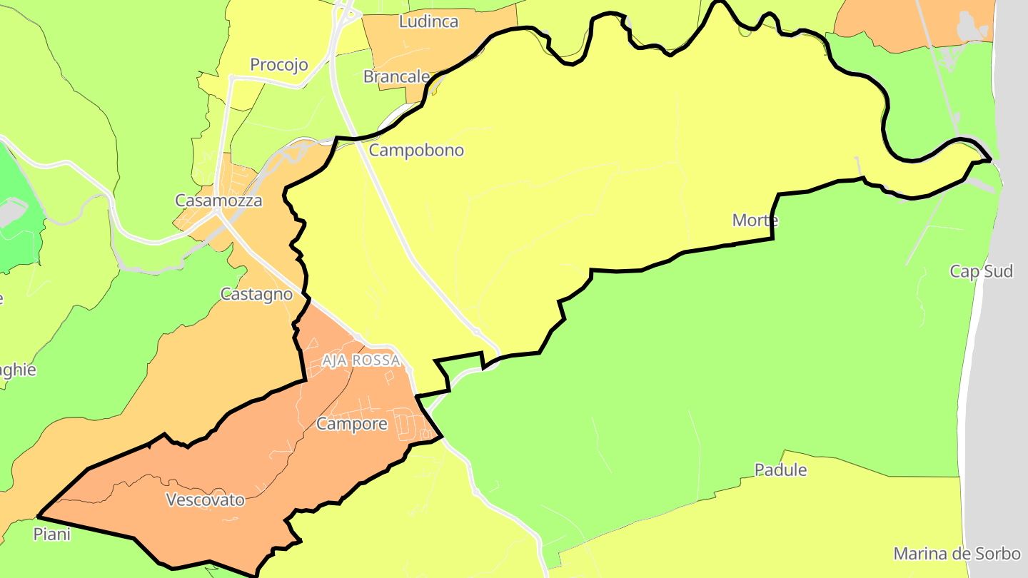 Carte des prix de l'immobilier Vescovato