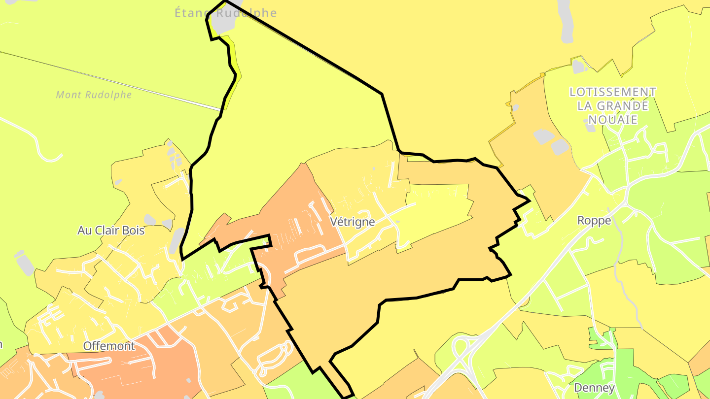 Carte des prix de l'immobilier Vétrigne