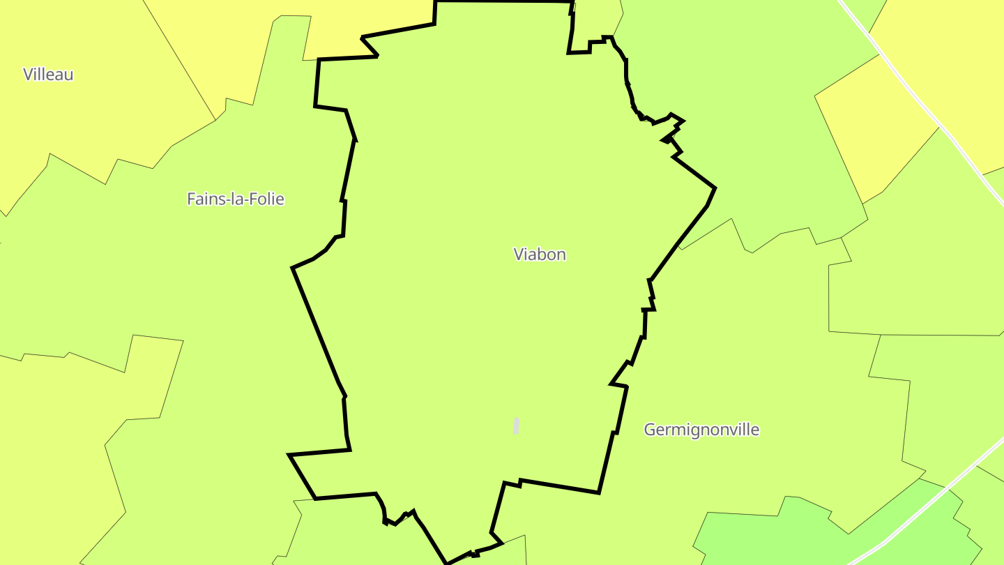 Carte des prix de l'immobilier Viabon