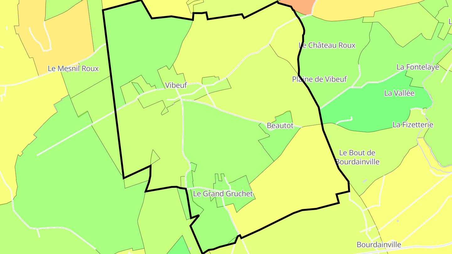 Carte des prix de l'immobilier Vibeuf