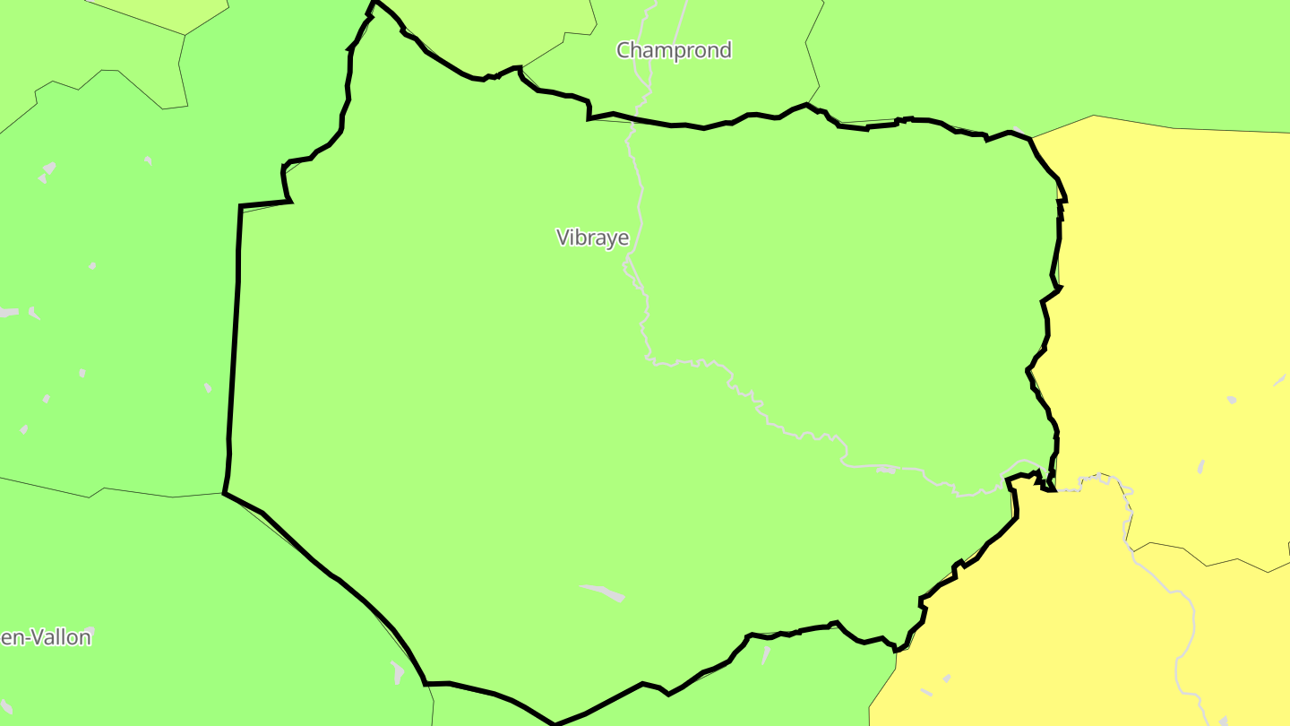 Carte des prix de l'immobilier Vibraye