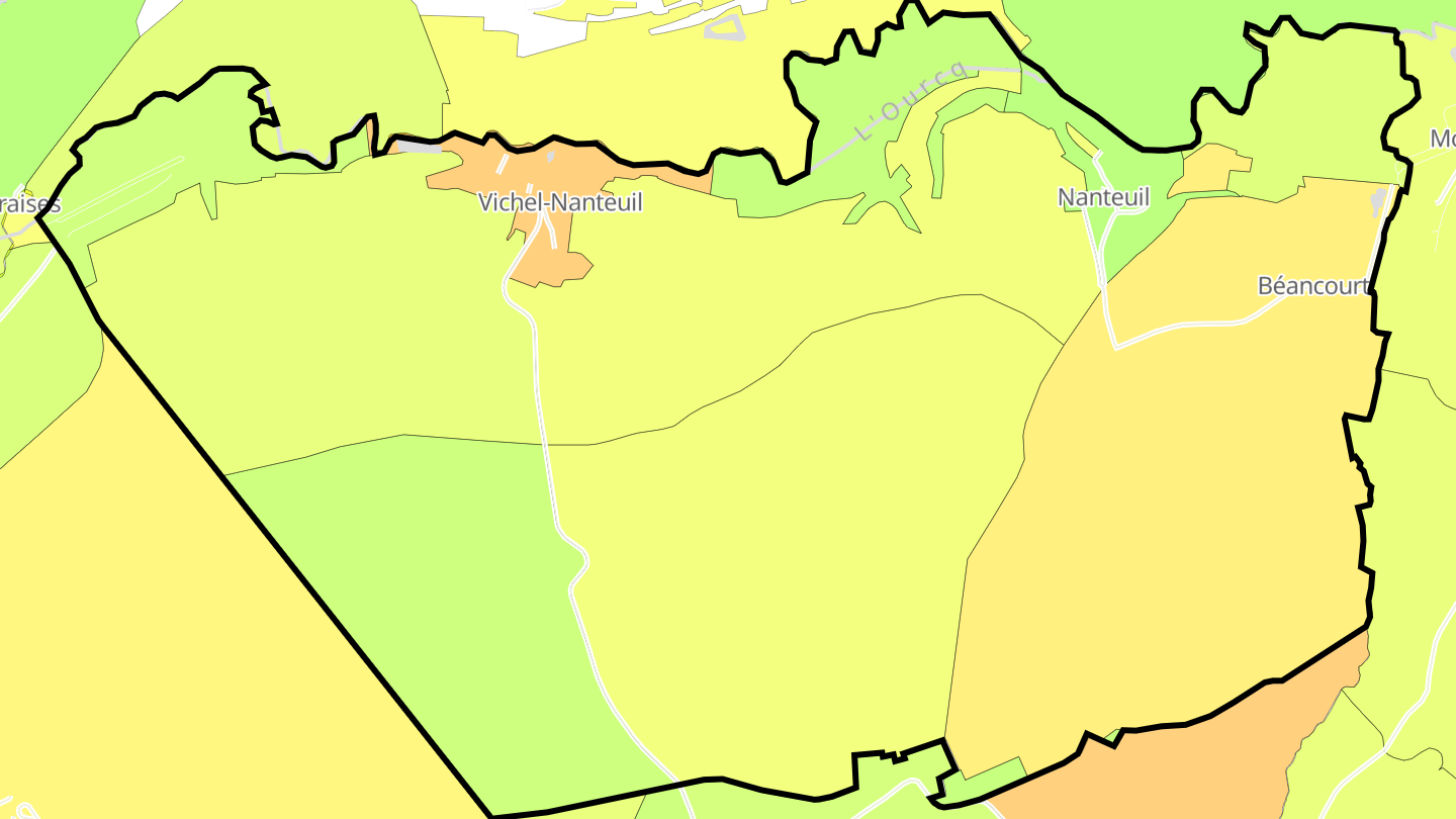 Carte des prix de l'immobilier Vichel-Nanteuil