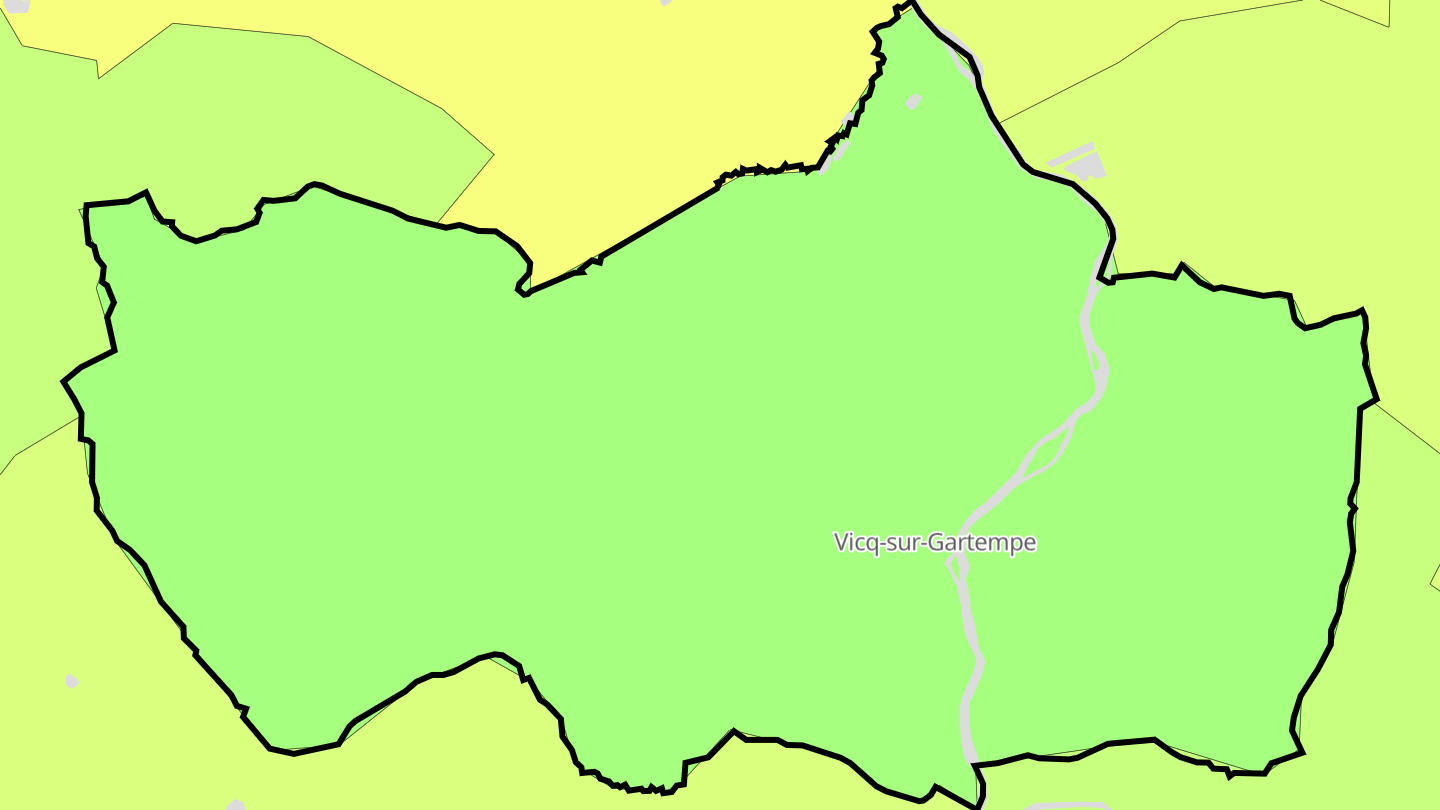 Carte des prix de l'immobilier Vicq-sur-Gartempe