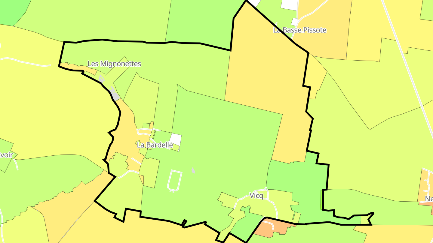 Carte des prix de l'immobilier Vicq