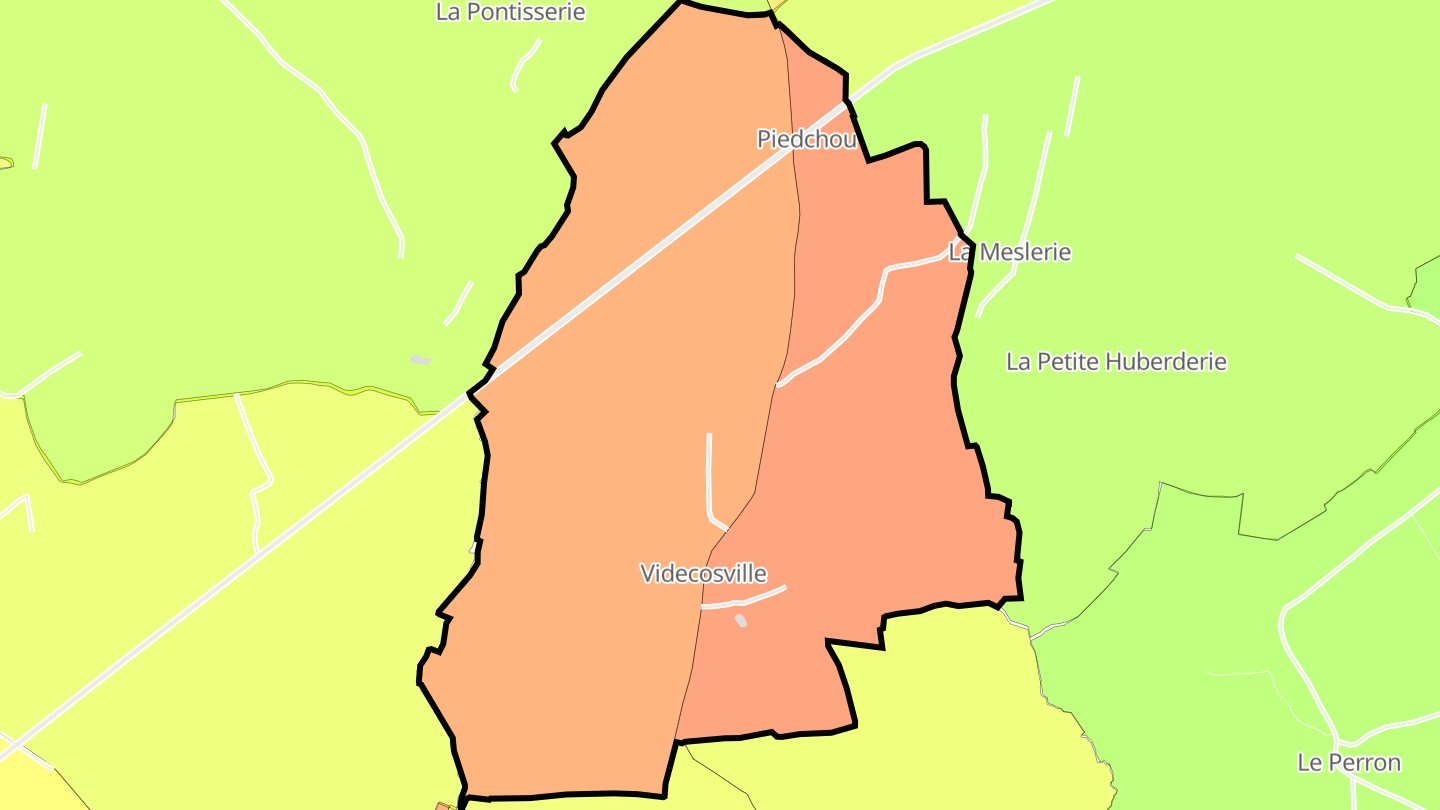 Carte des prix de l'immobilier Videcosville