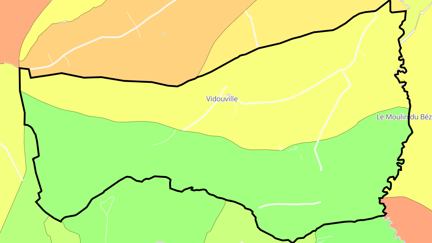Carte des prix de l'immobilier Vidouville