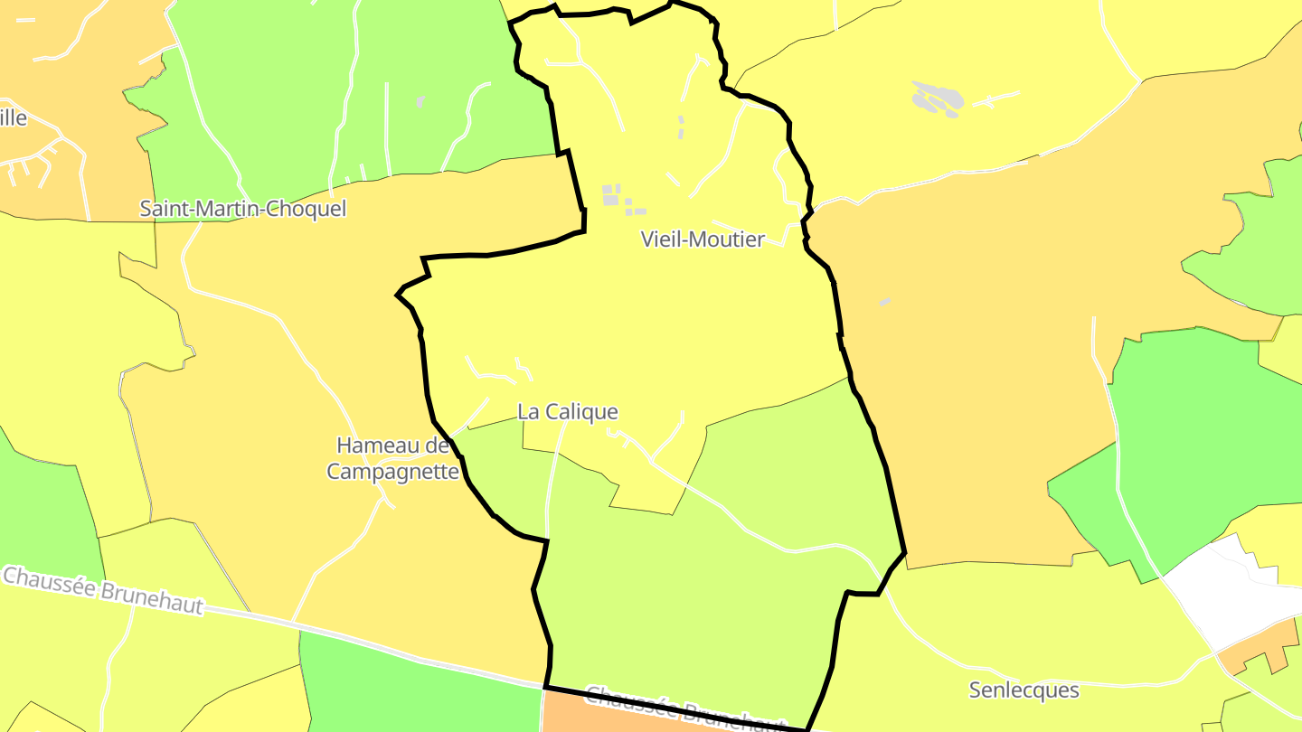 Carte des prix de l'immobilier Vieil-Moutier