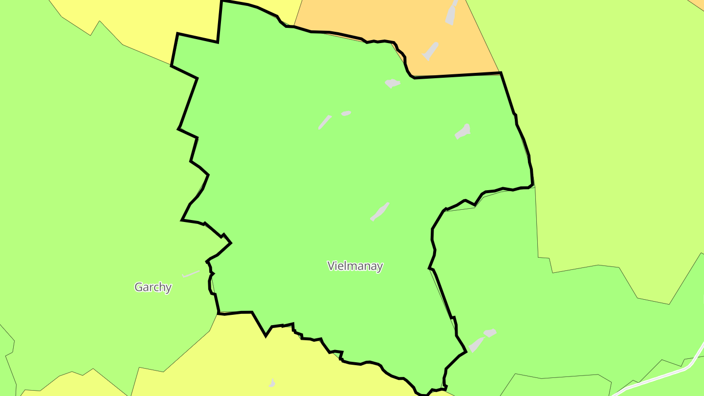 Carte des prix de l'immobilier Vielmanay