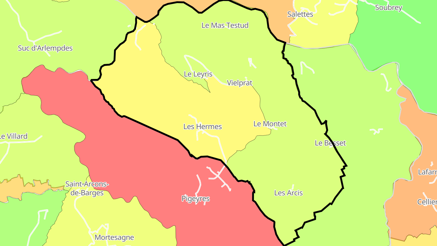 Carte des prix de l'immobilier Vielprat
