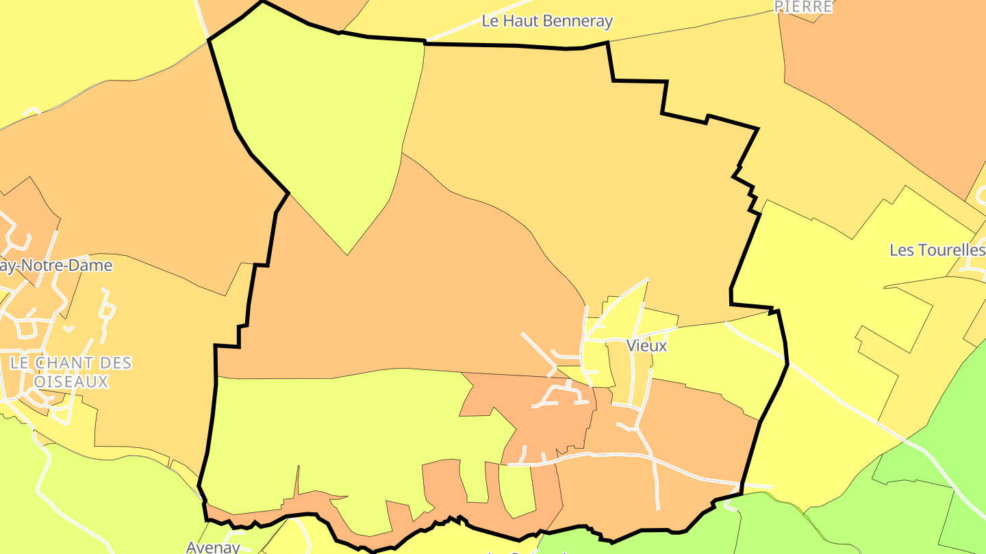 Carte des prix de l'immobilier Vieux