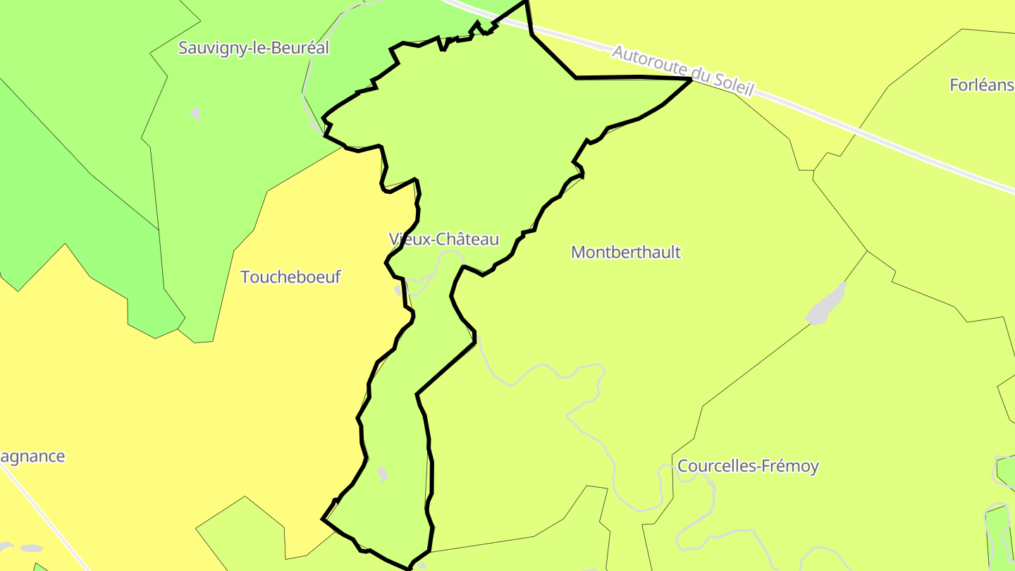 Carte des prix de l'immobilier Vieux-Château