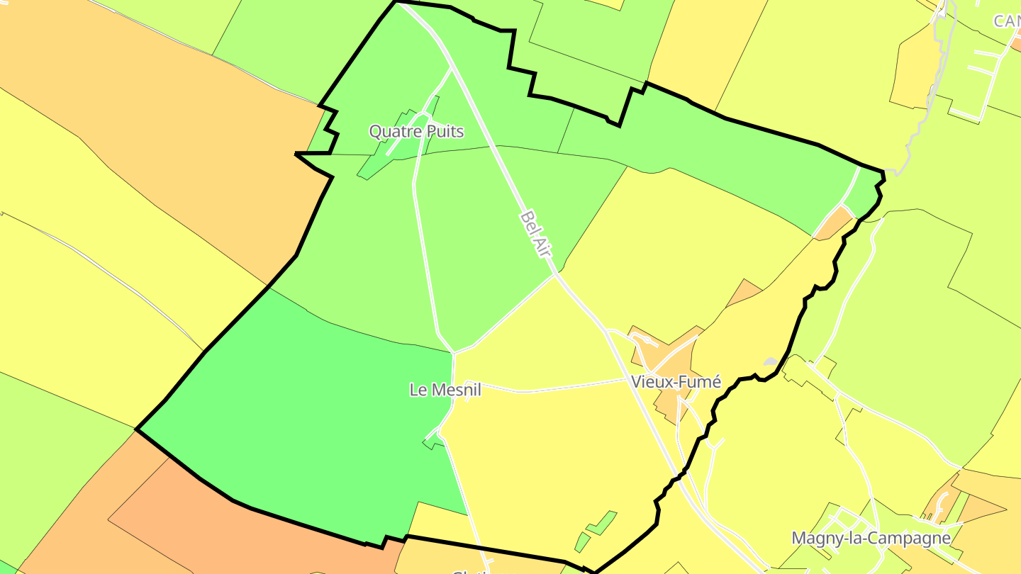 Carte des prix de l'immobilier Vieux-Fumé