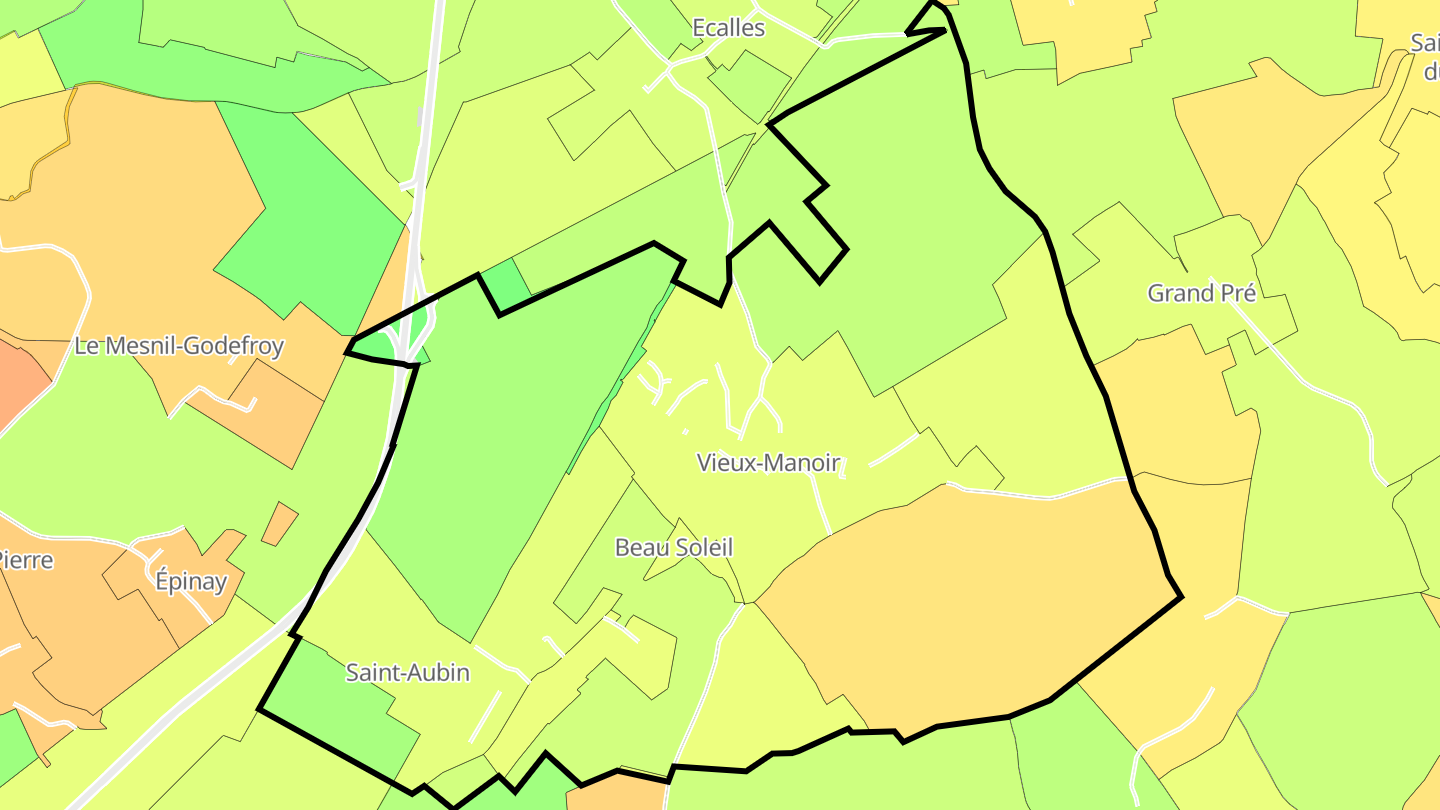 Carte des prix de l'immobilier Vieux-Manoir