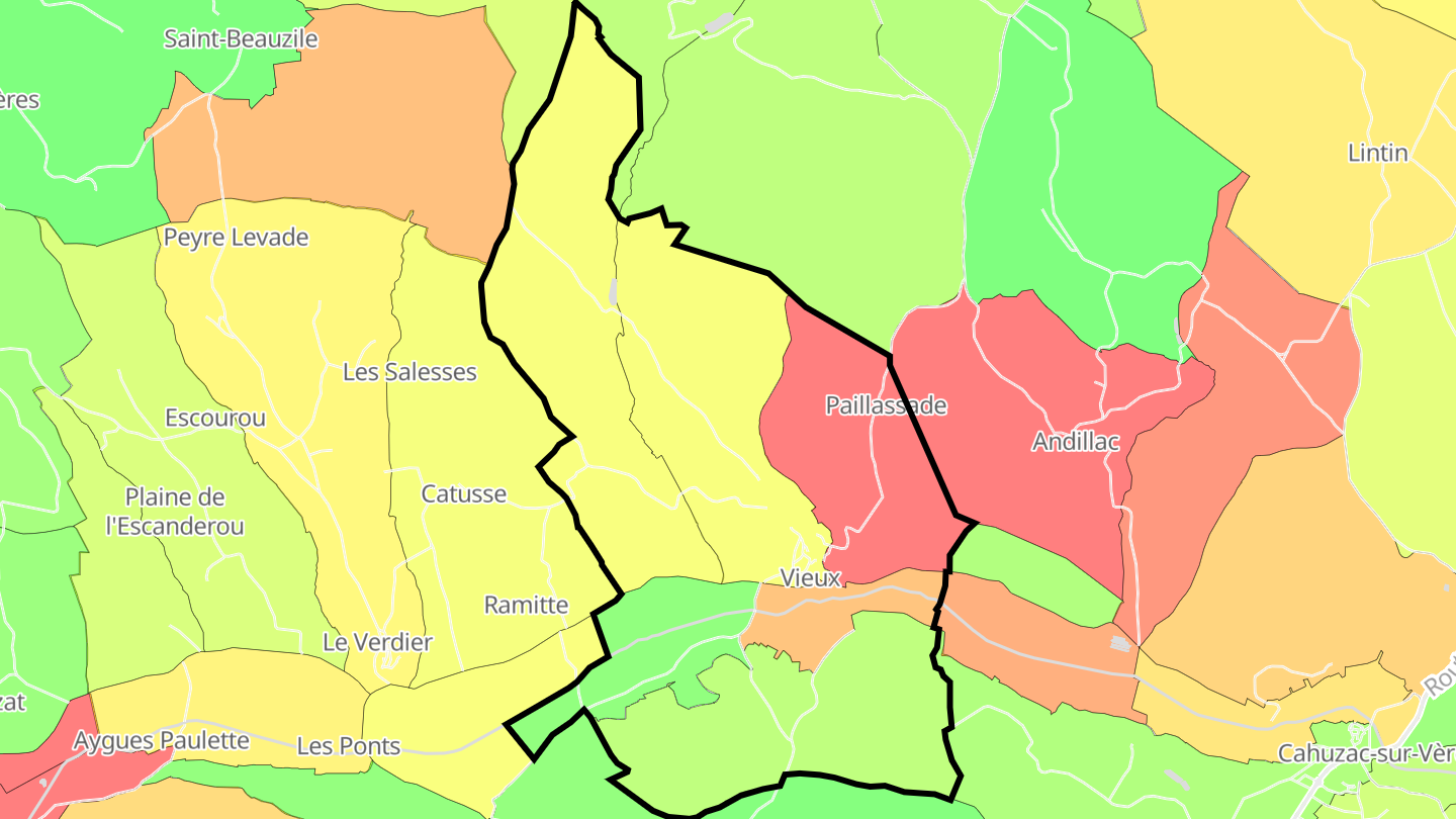 Carte des prix de l'immobilier Vieux
