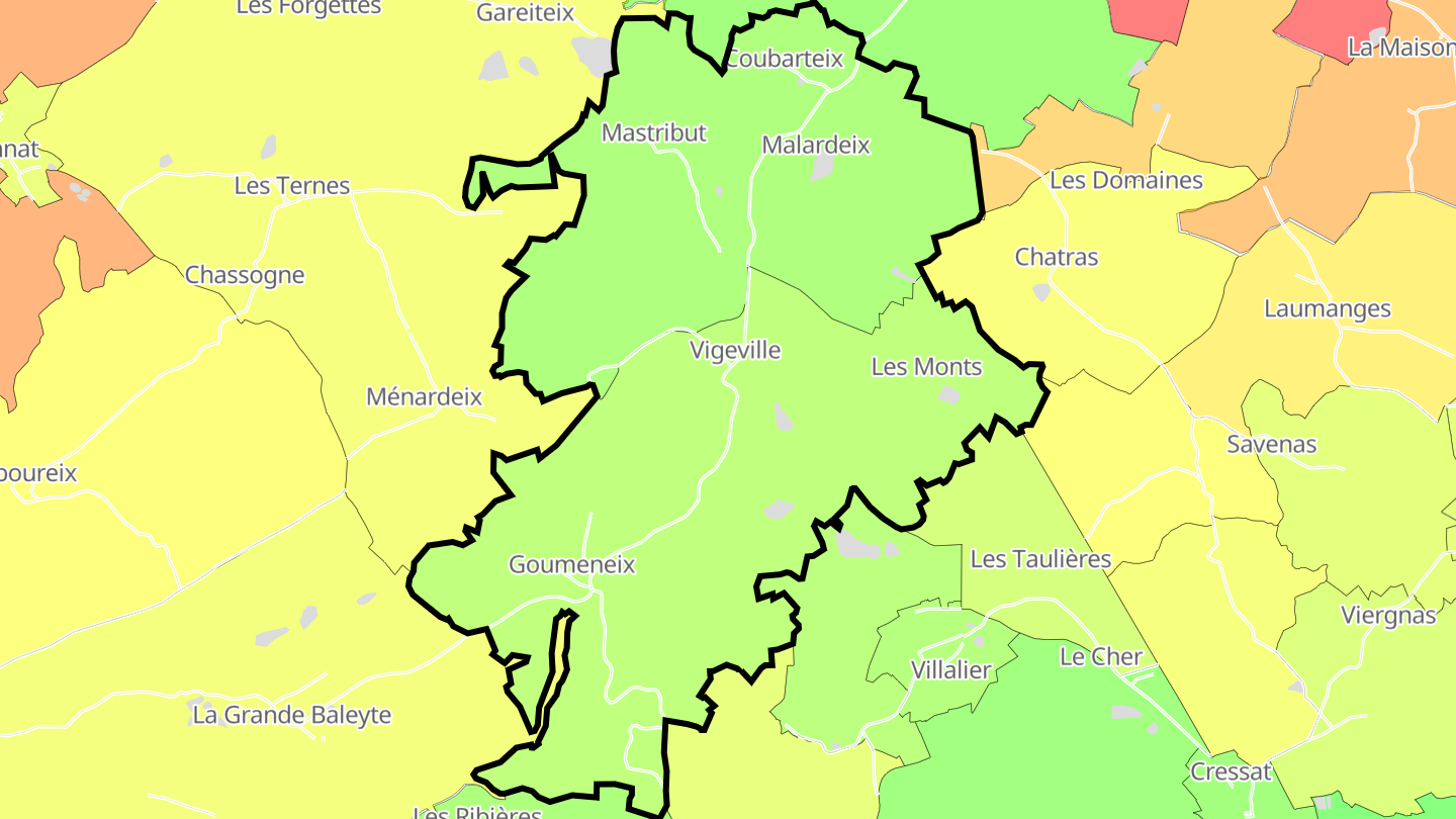 Carte des prix de l'immobilier Vigeville