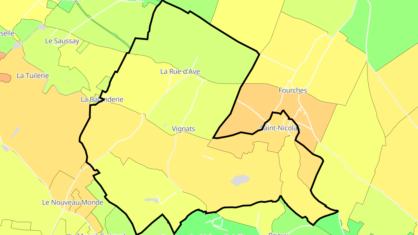 Carte des prix de l'immobilier Vignats