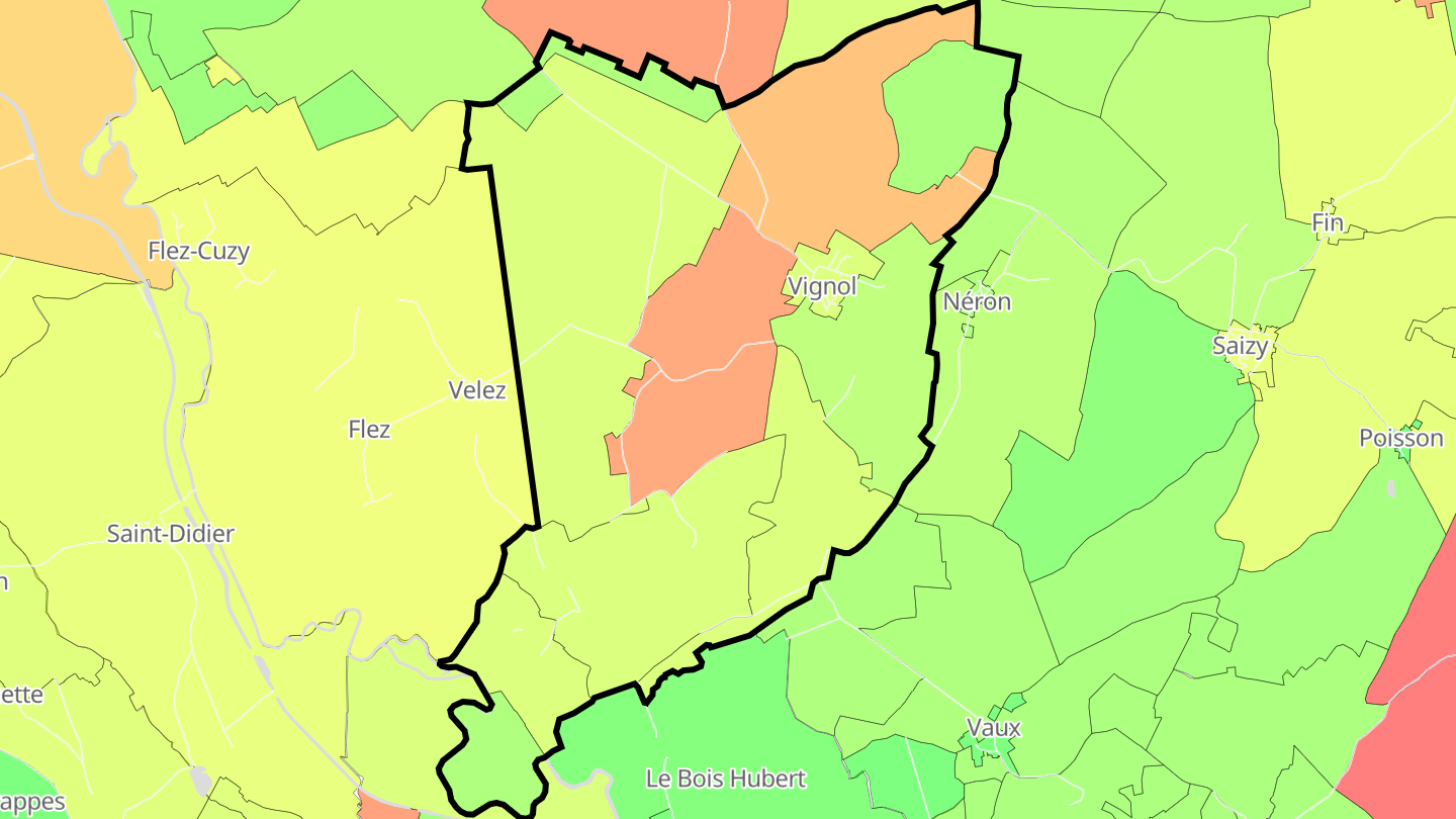 Carte des prix de l'immobilier Vignol