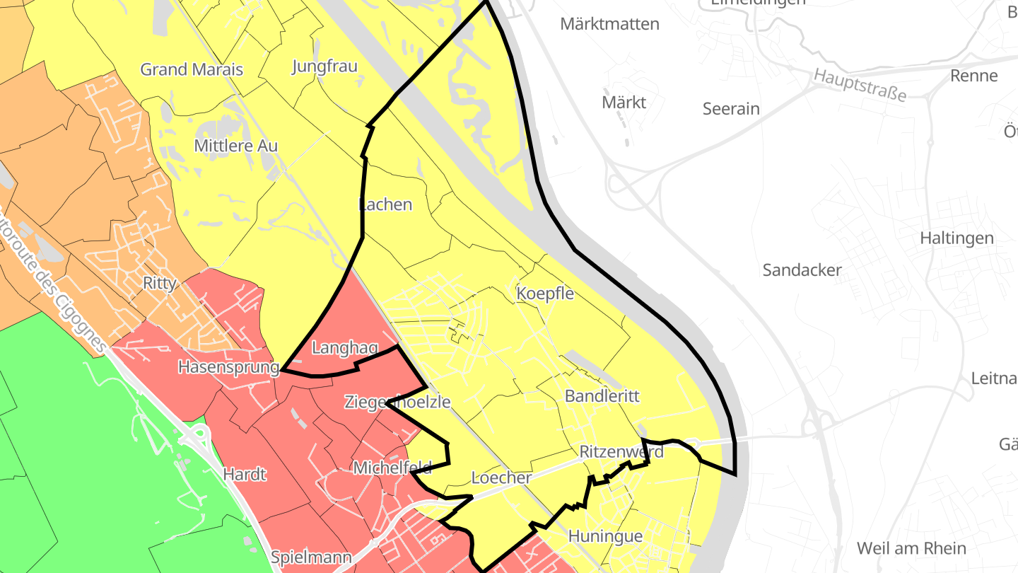 Carte des prix de l'immobilier Village-Neuf