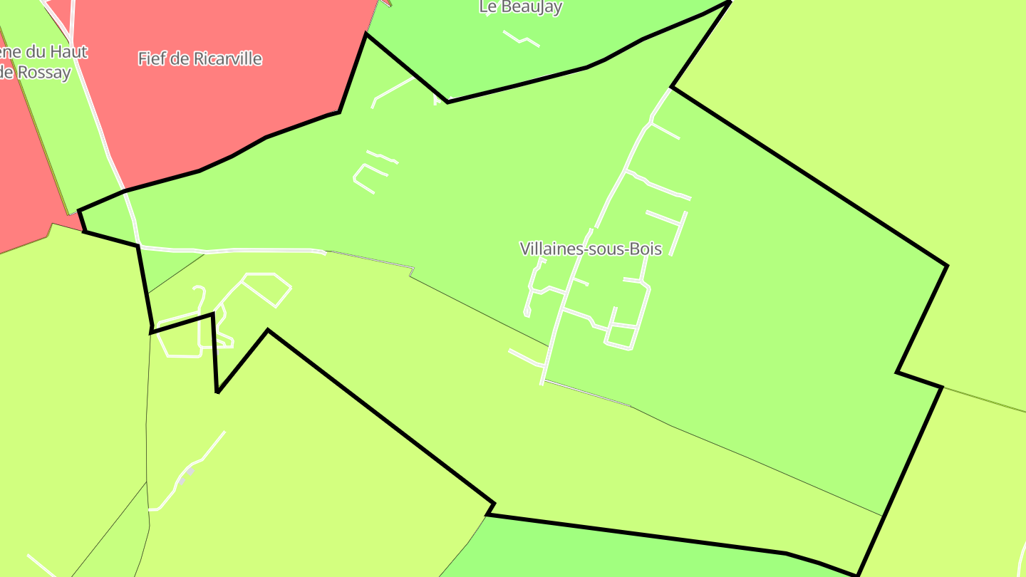 Carte des prix de l'immobilier Villaines-sous-Bois