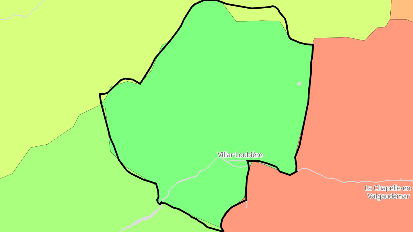 Carte des prix de l'immobilier Villar-Loubière