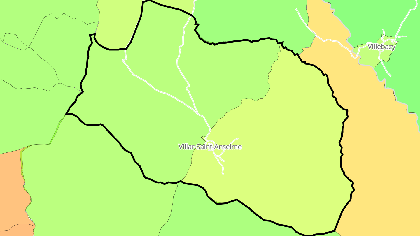 Carte des prix de l'immobilier Villar-Saint-Anselme