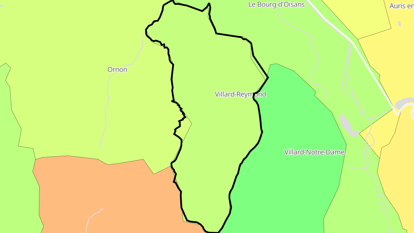 Carte des prix de l'immobilier Villard-Reymond