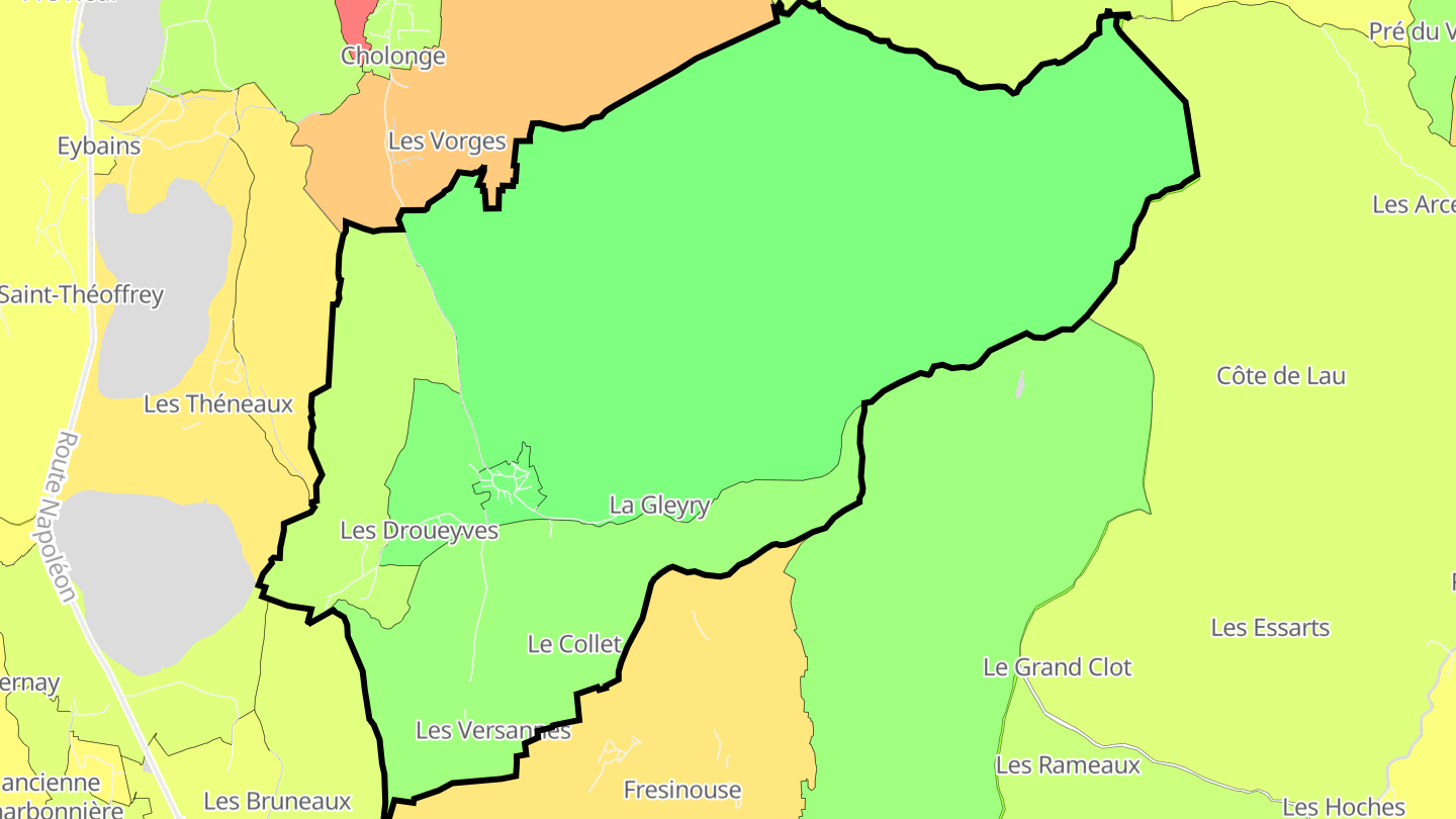Carte des prix de l'immobilier Villard-Saint-Christophe