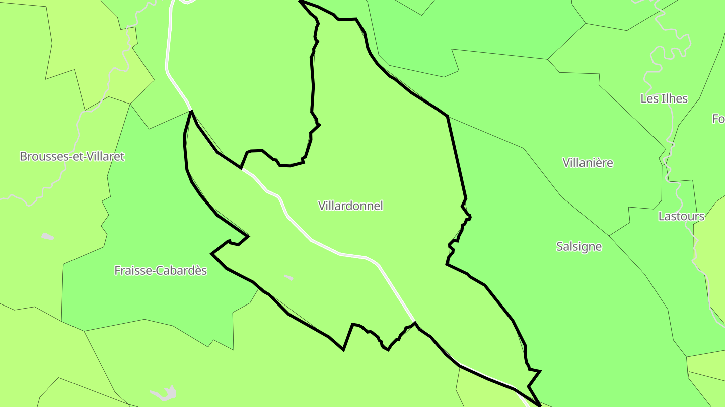 Carte des prix de l'immobilier Villardonnel