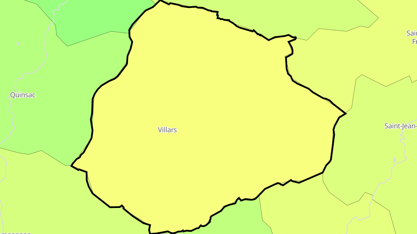 Carte des prix de l'immobilier Villars