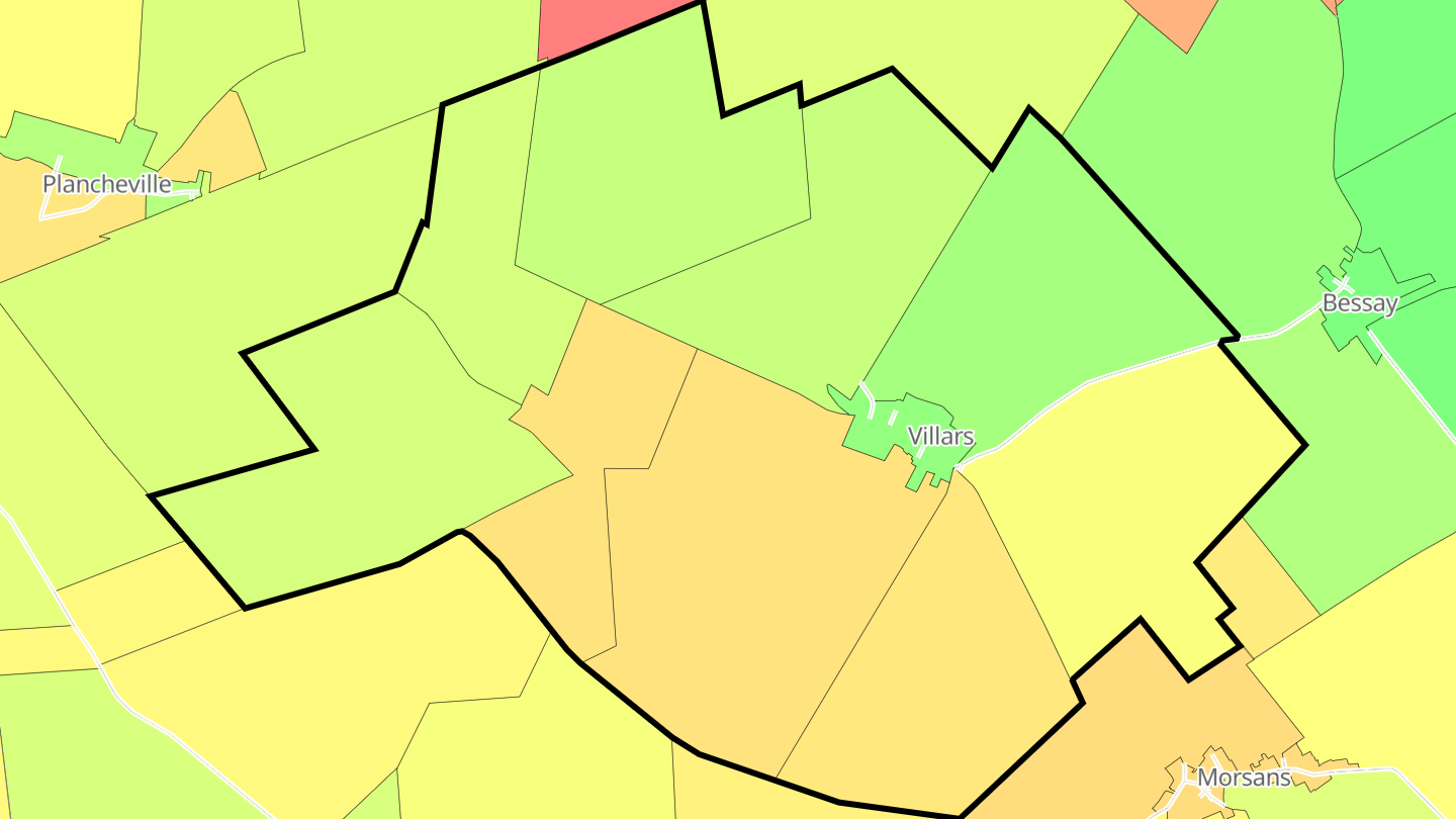 Carte des prix de l'immobilier Villars