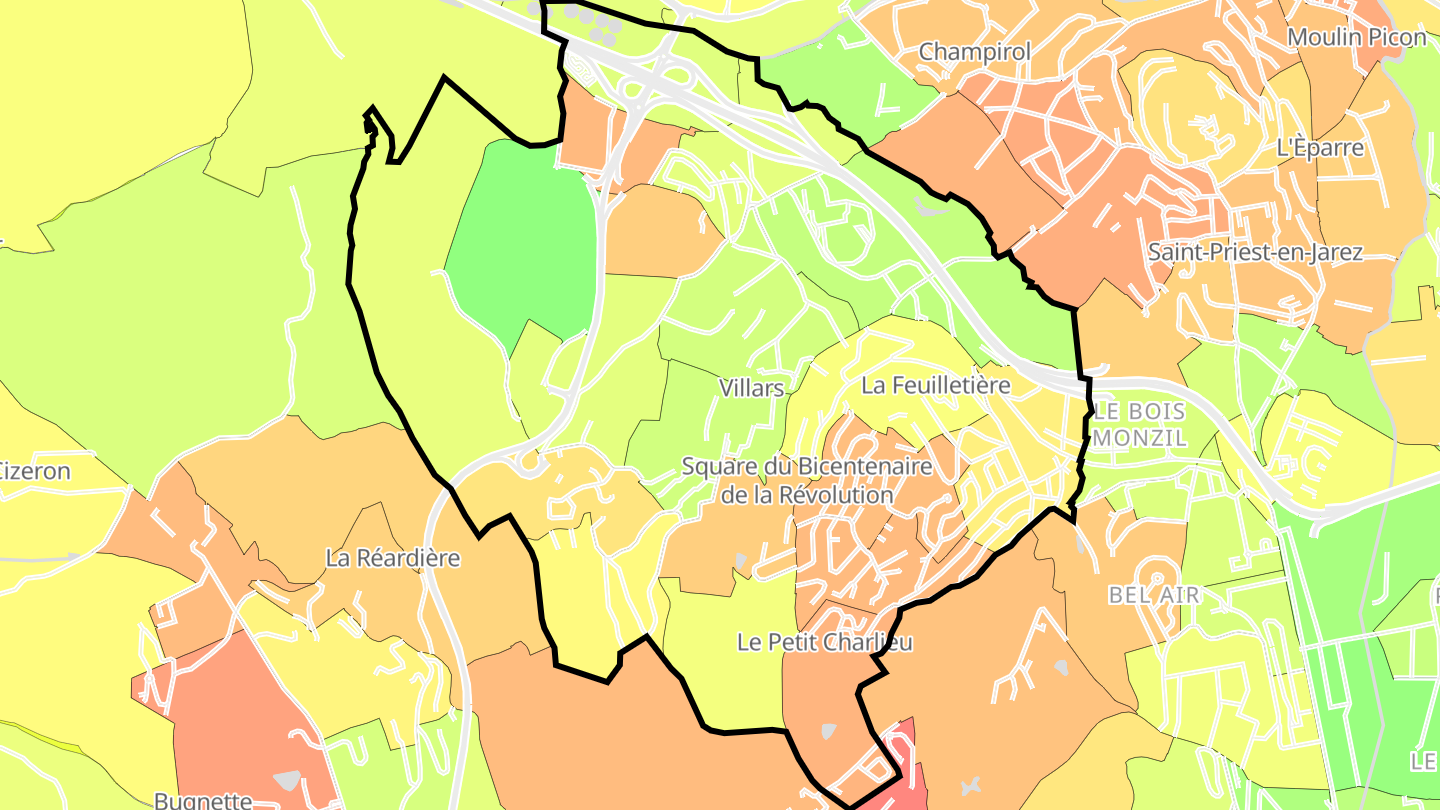 Carte des prix de l'immobilier Villars